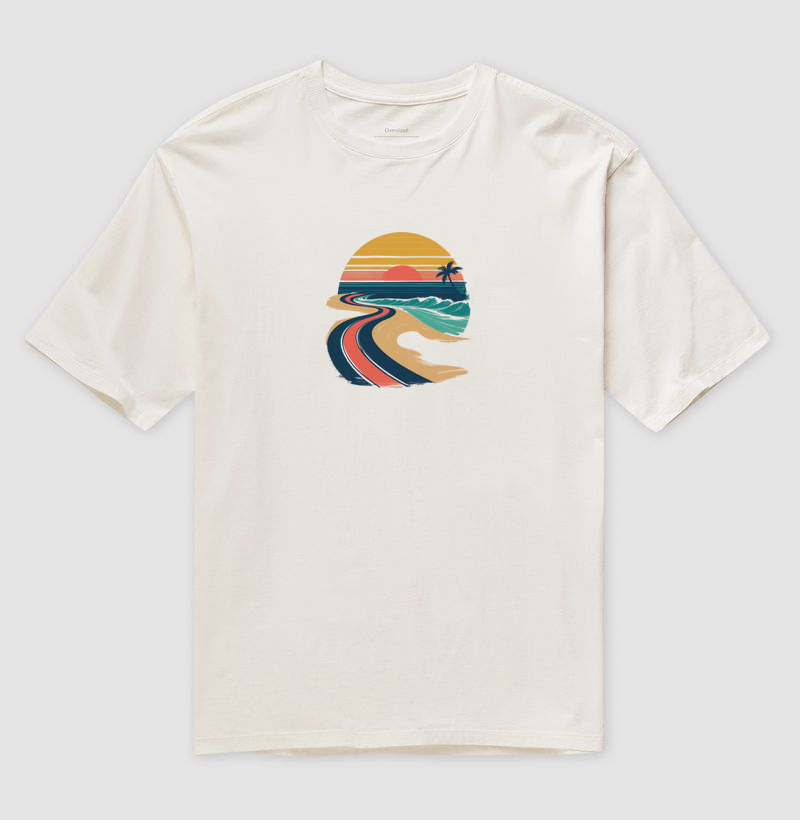 Camiseta Oversized Rota Solar — Trip 80/90 | Posto80