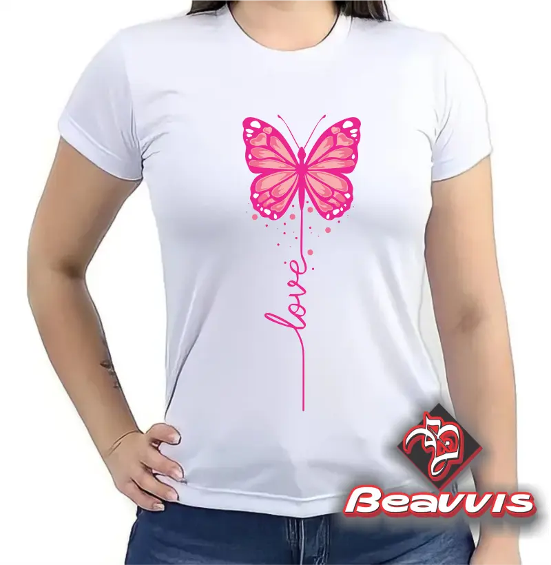 Camisa Borboleta Love