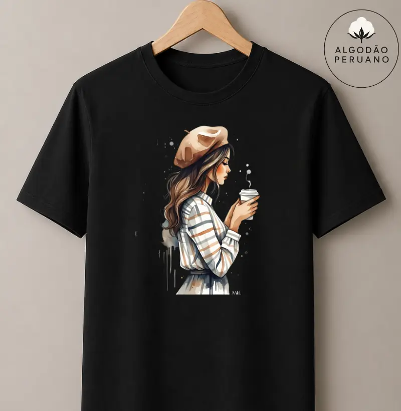 Camiseta Algodão Peruano - Manhã Francesa 