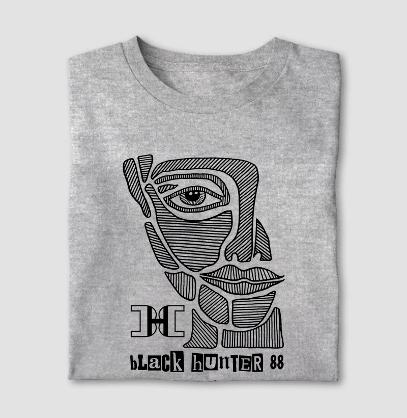 camiseta olhar black hunter