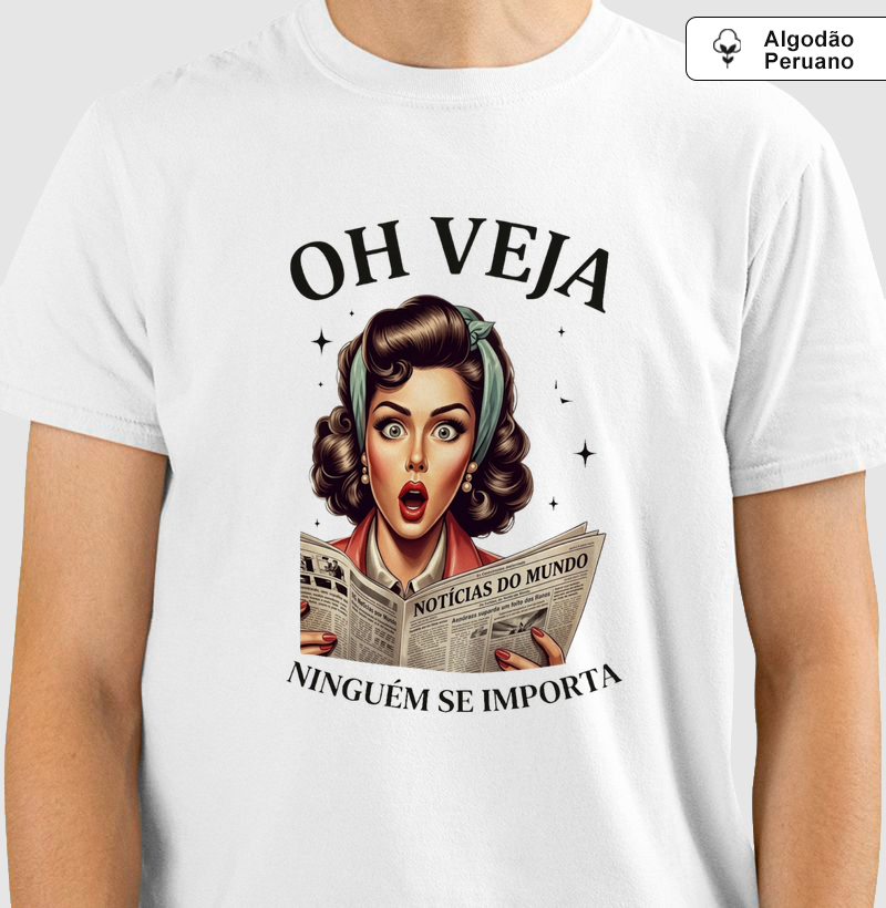 Camiseta Pin-up "Ninguém se Importa" – O Brinde da Indiferença