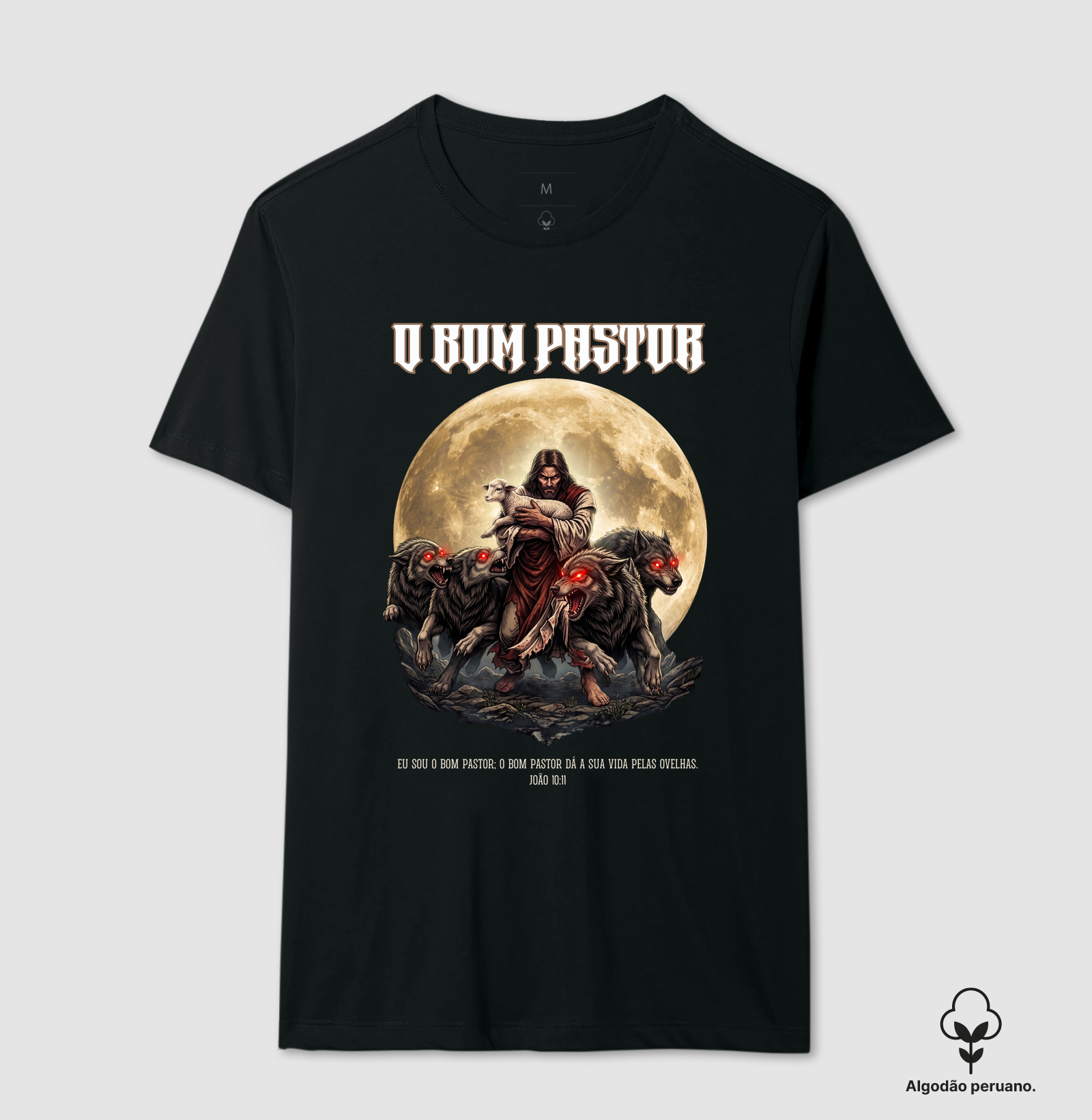 O bom pastor - Camiseta Algodão Peruano