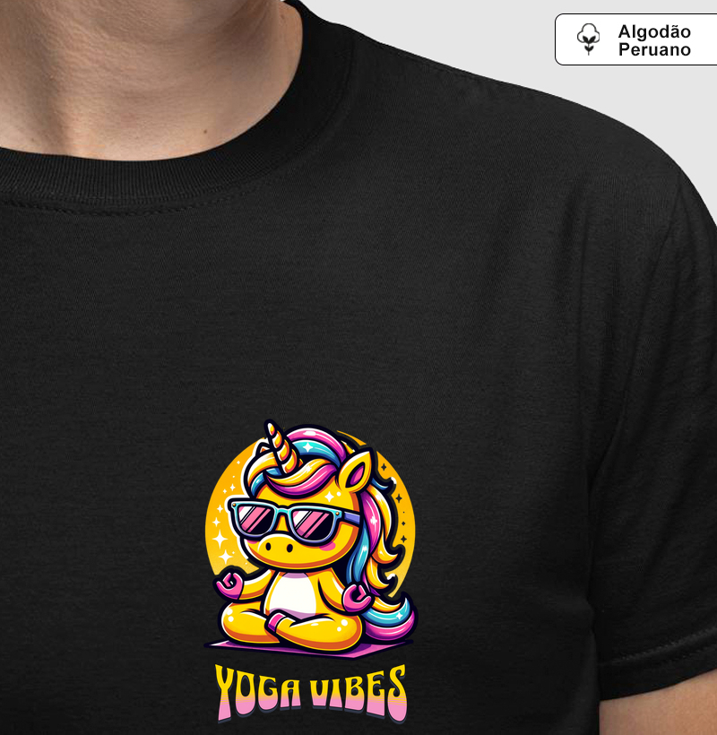 Camiseta Algodão Peruano Yoga Vibes