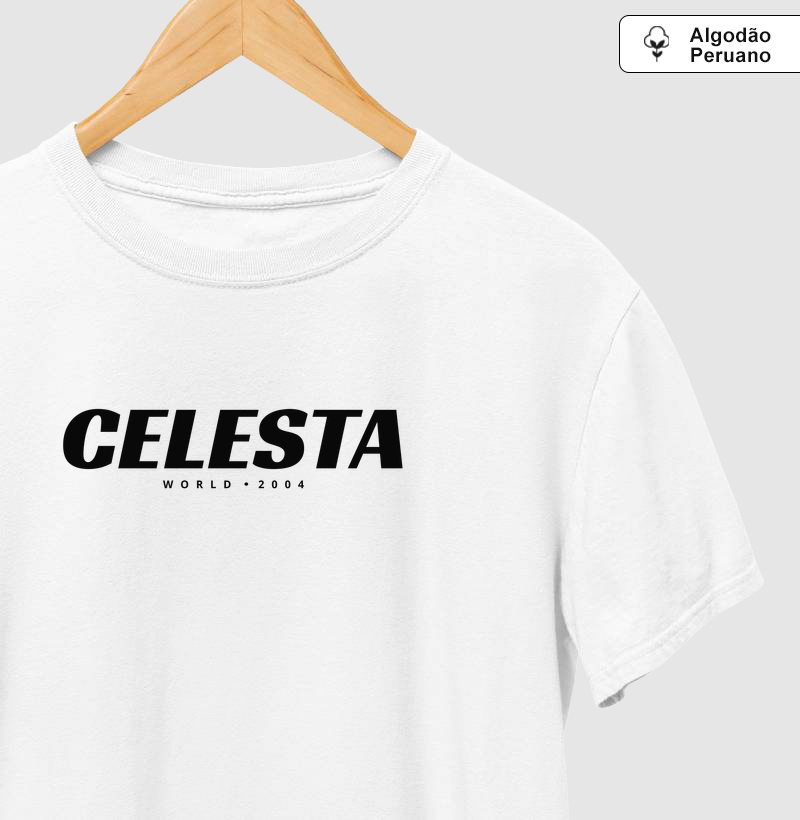 Celesta - World 2004 | Centralizada - Camiseta Algodão Peruano
