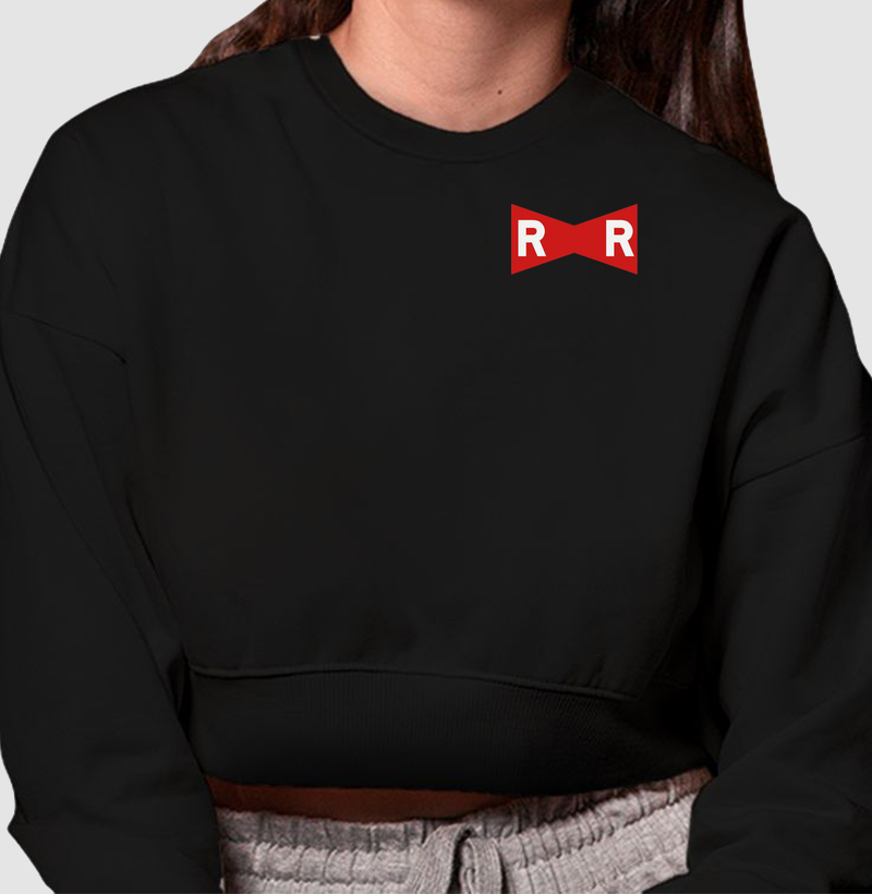 Red Ribbon - Cropped Moletom