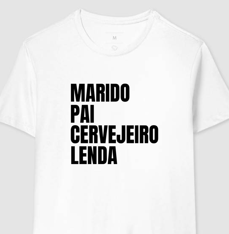 Marido pai cervejeiro lenda - Preto