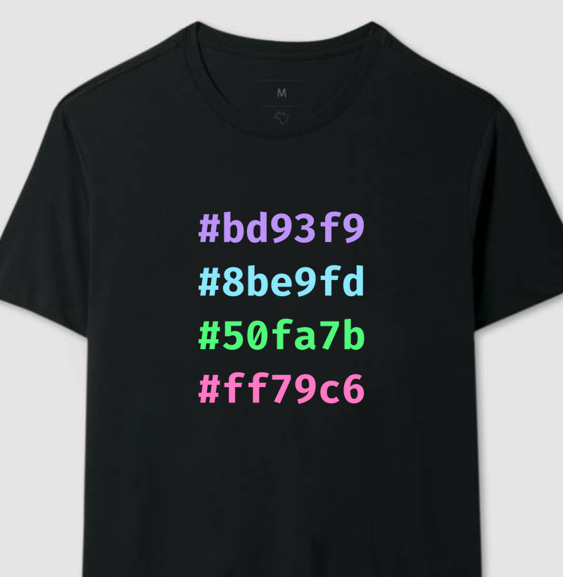 Dracula Hexadecimal Colors