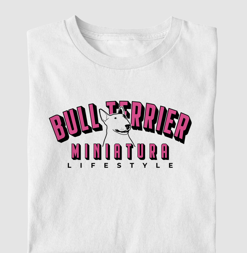 Bull Terrier Miniatura Lifestyle Rosa