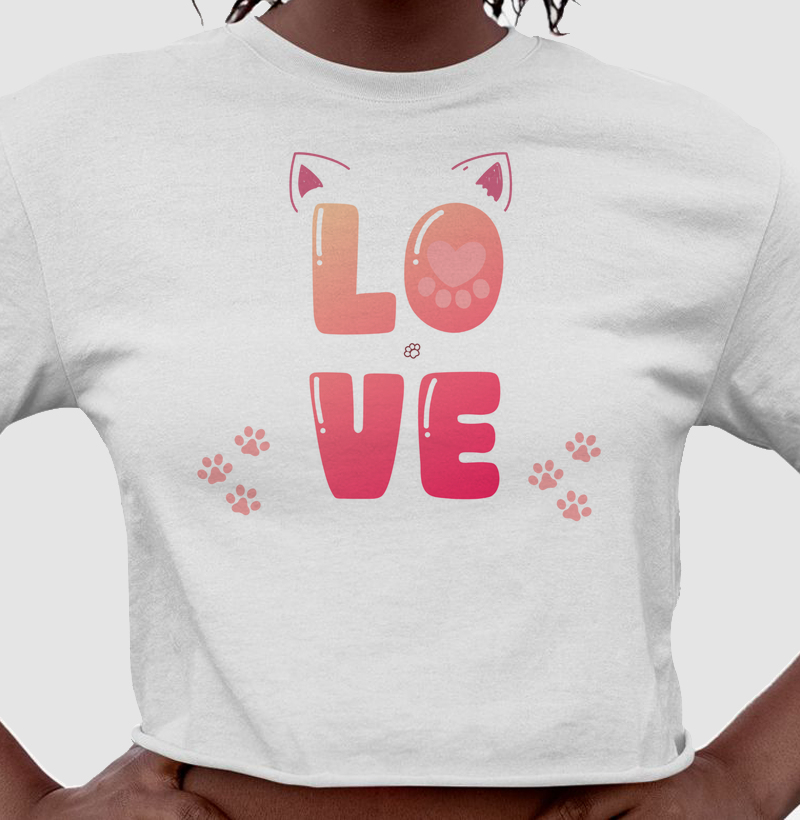 Cropped Love Cat