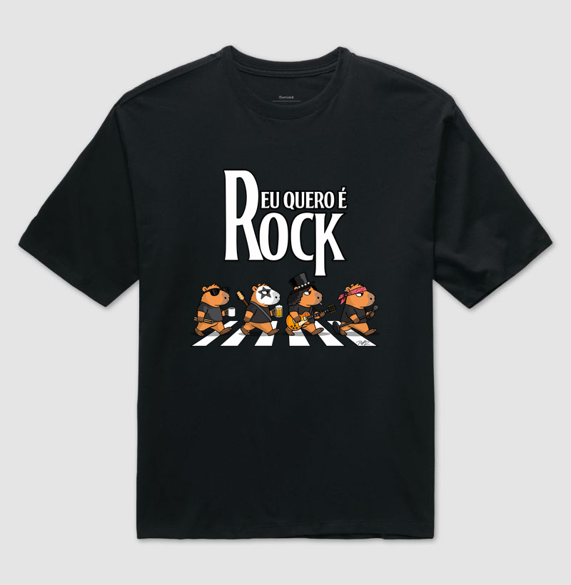 Capyverso Abbey Road Rock - Camiseta Oversized