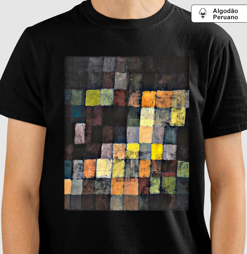 Camiseta Paul Klee Harmony Arte Abstrata Algodão Premium