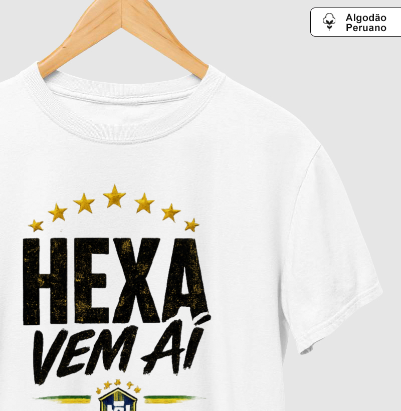 🇧🇷 HEXA VEM AÍ – CAMISETA OFICIAL DA TORCIDA QUE ACREDITA