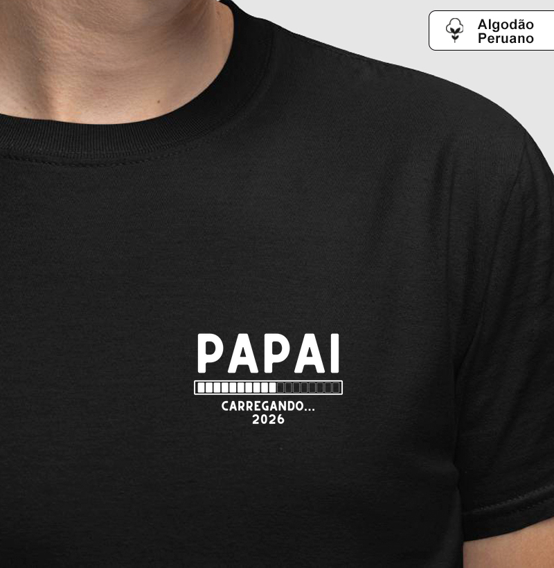 Papai: carregando... 2026 (minimalista) (algodão peruano)