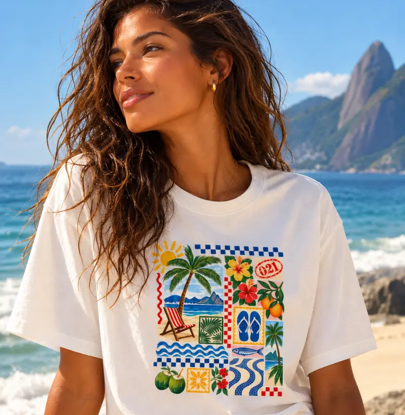 VERÃO EM RETALHOS - Camiseta