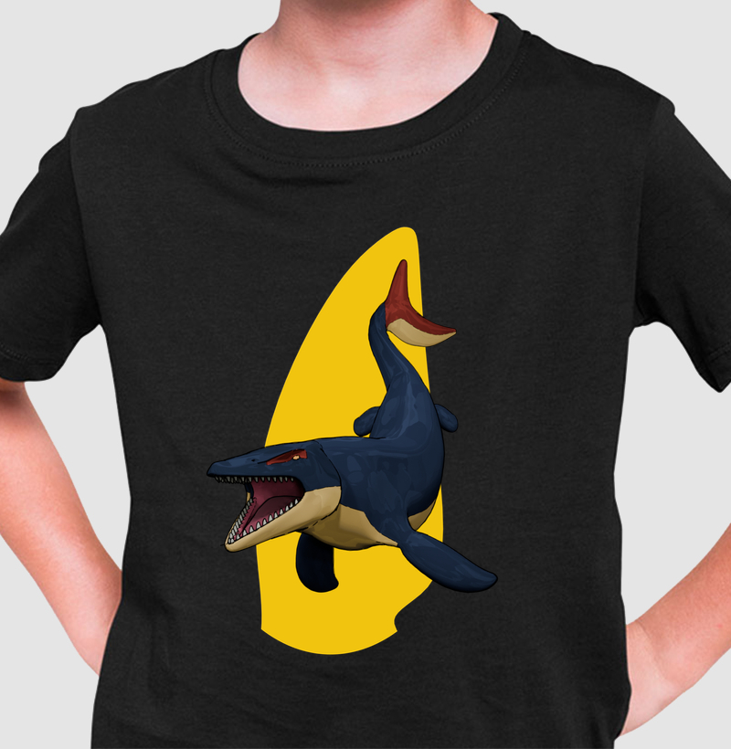 Camiseta Dinossauro Mosassauro Algodão Premium Dinoloco