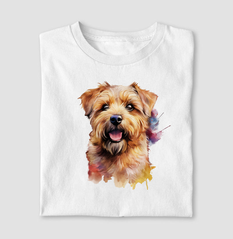 Norfolk Terrier aquarela