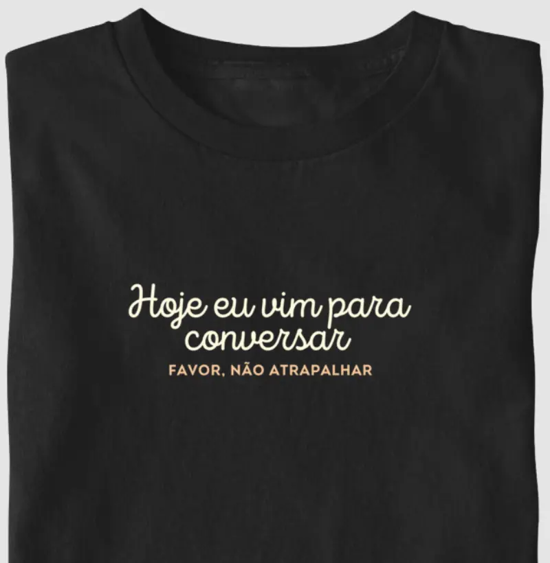 Favor, não atrapalhar