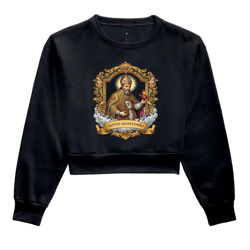 Santo Agostinho - Cropped Moletom