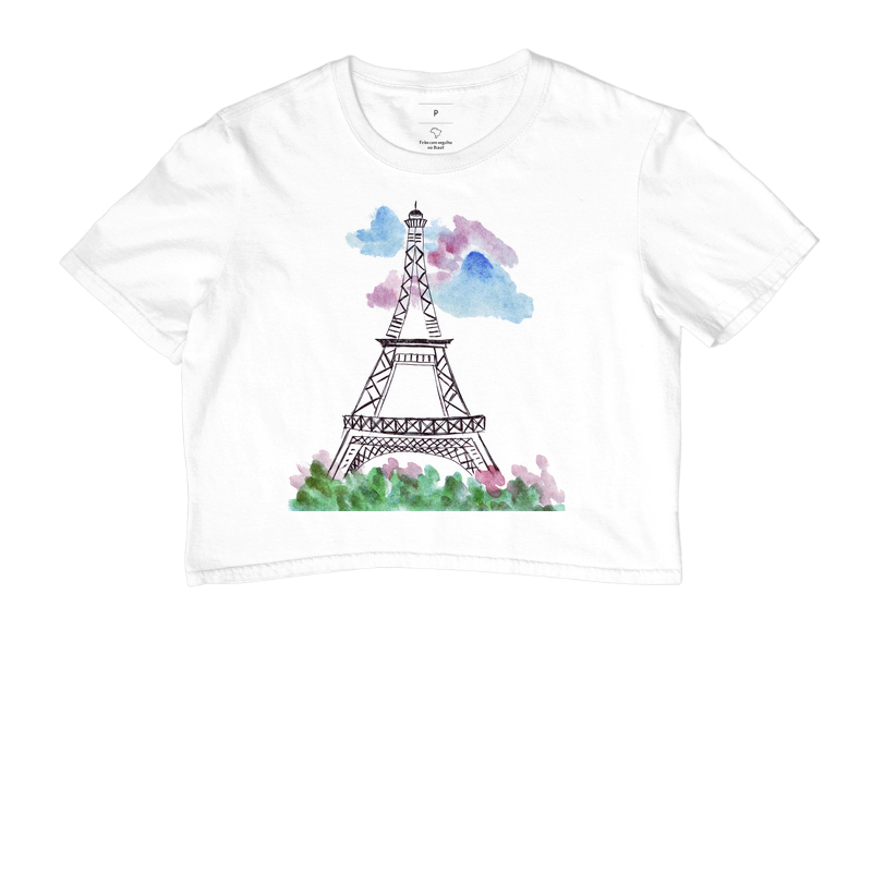Camiseta Viagem - Torre Eiffel Desenho