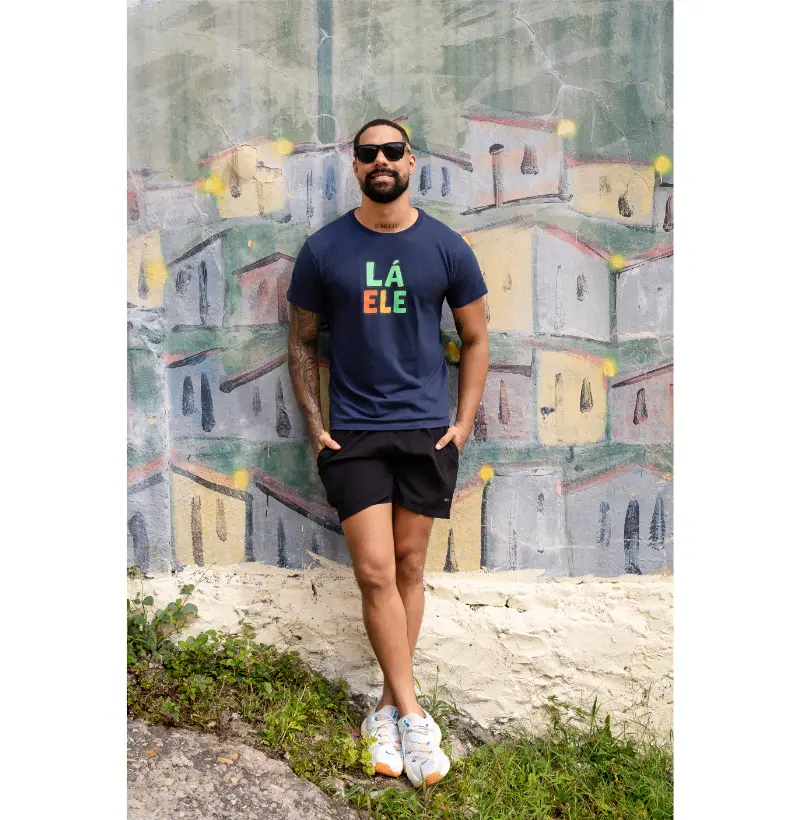 Camiseta Lá ele! Coleção Baianês. Masculina e Feminina. Algodão Premium