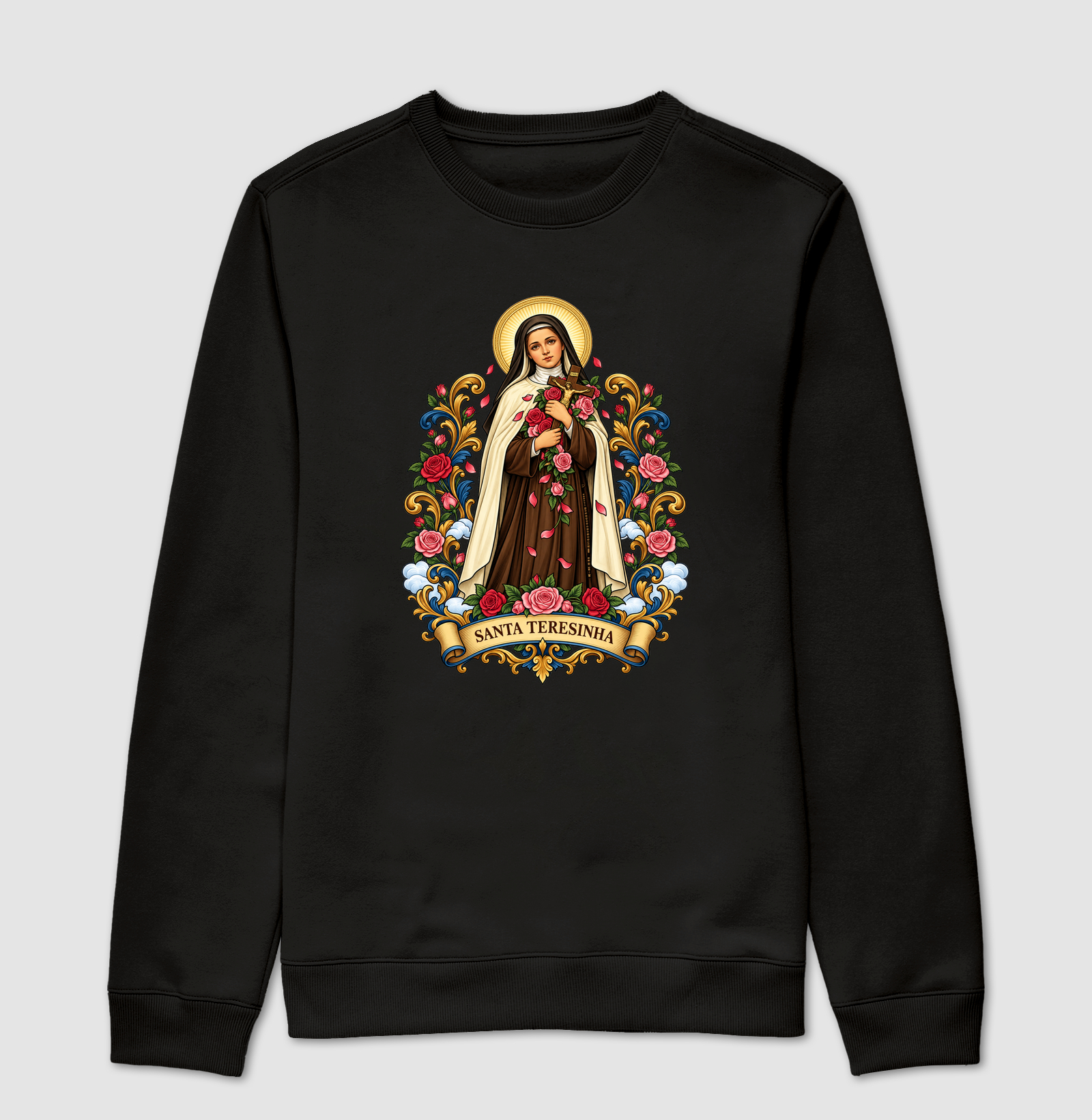 Santa Teresinha - Suéter Moletom