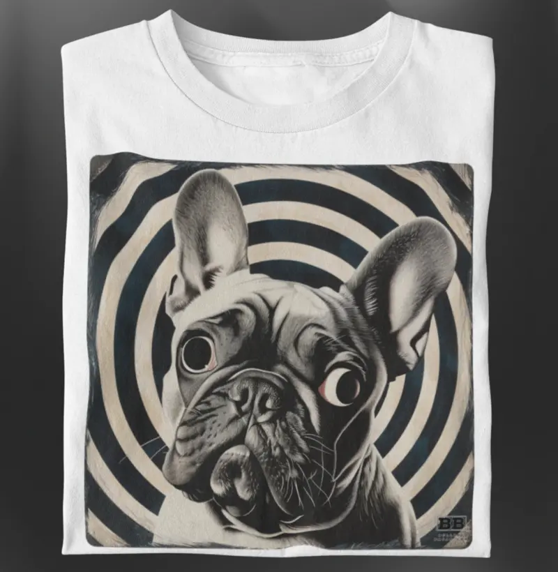 Camiseta Bulldog Frances "Hypnotic - Fulvo"