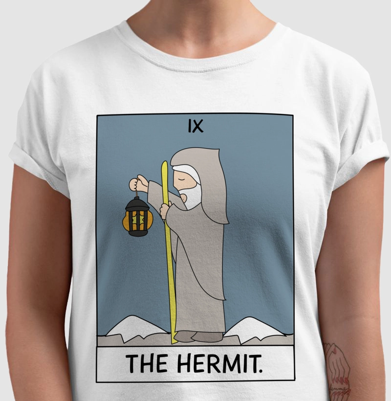Camiseta Big Carta - The Hermit - Estampa Tarot