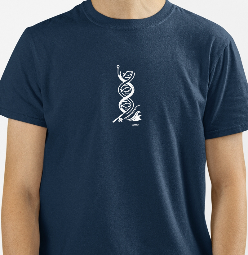 Camiseta "DNA da Pescaria"