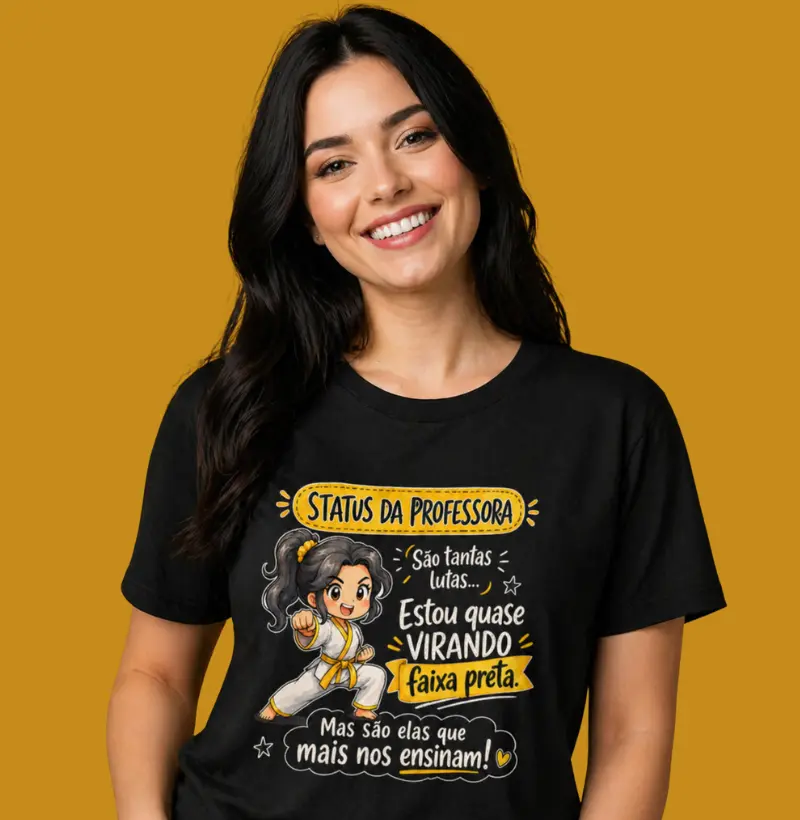 Status da Professora Estou Quase Virando Faixa Preta