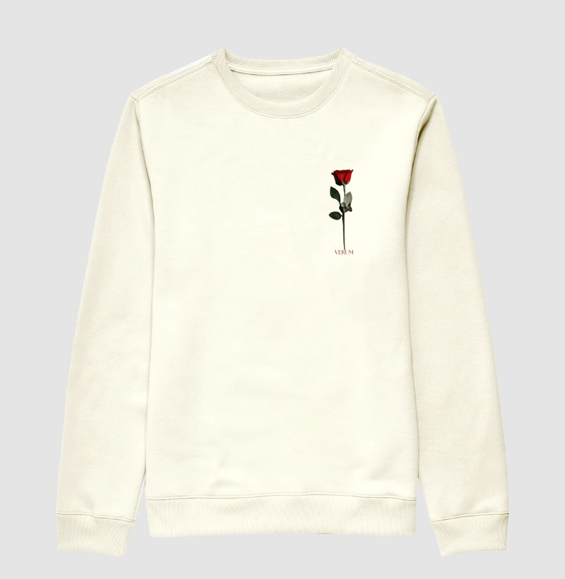 Suéter de moletom Rosa única