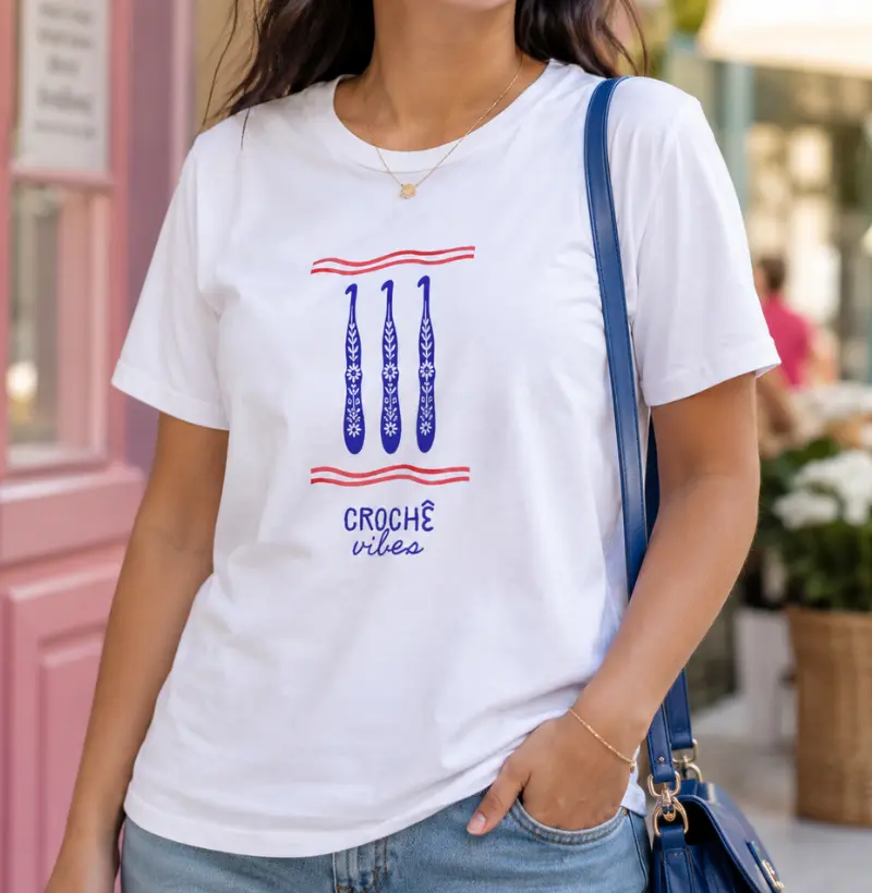 Camiseta Crochê Vibes Veraneio
