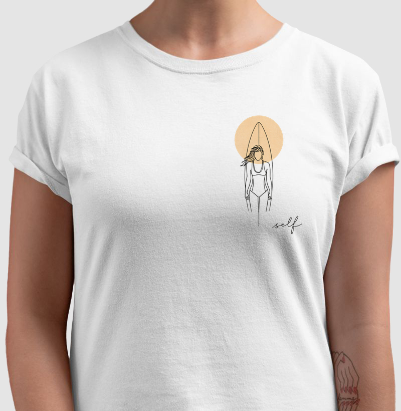 SHE WALKS TO THE SEA