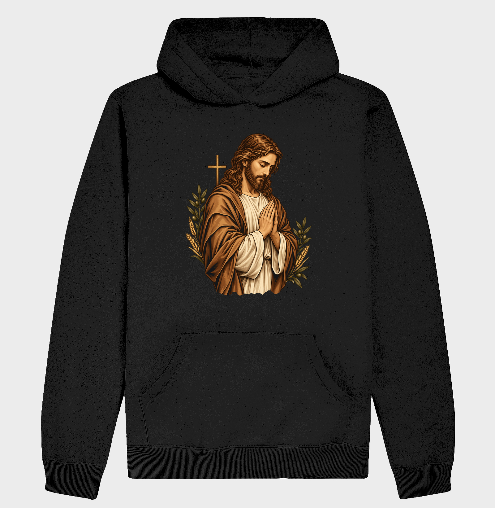 Cristo em Oração - Cristo Vivo - Hoodie Moletom