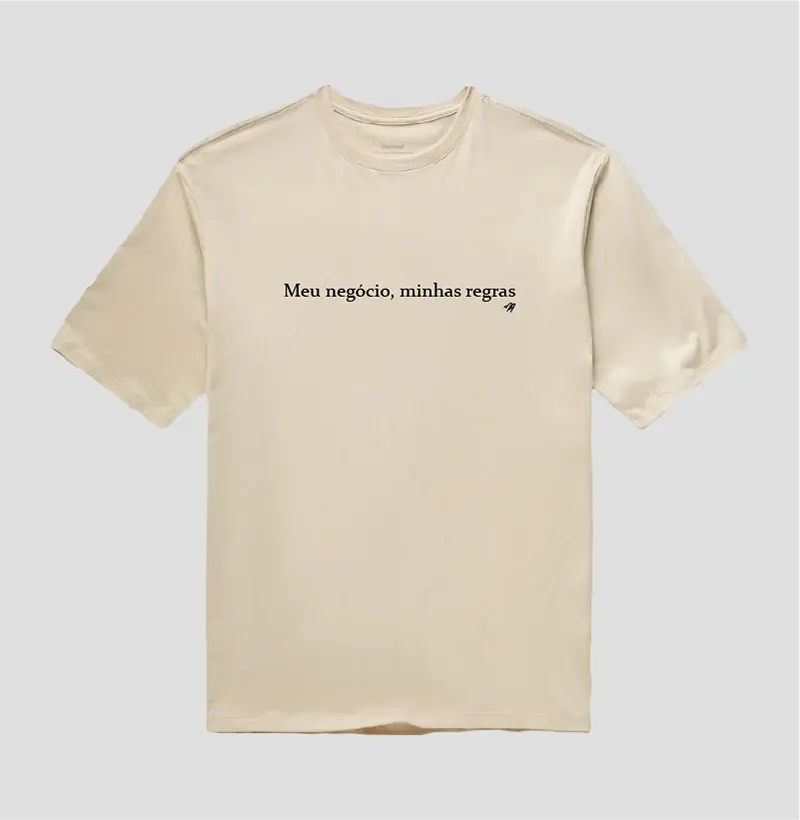 Meu negócio, minhas regras  - Camiseta Oversized