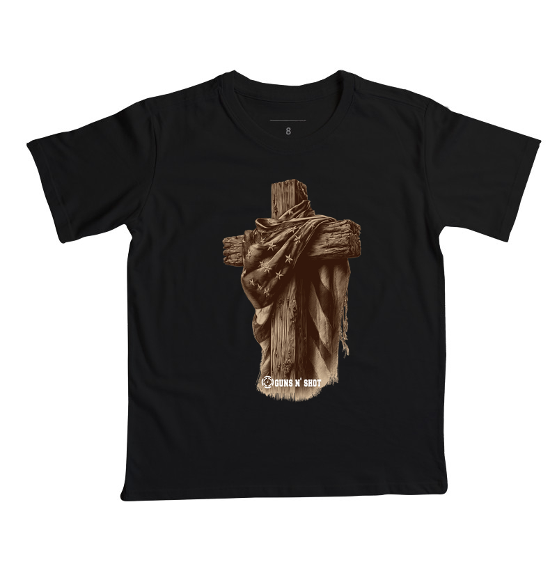 Faith and Patriot Tiro Esportivo - Camiseta Infantil