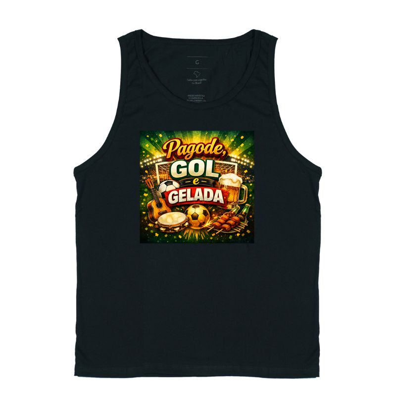 camiseta pagode, gol e gelada