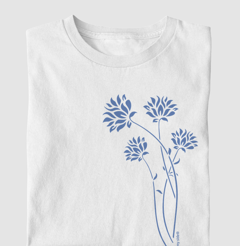 Flores Azuis Delicadas