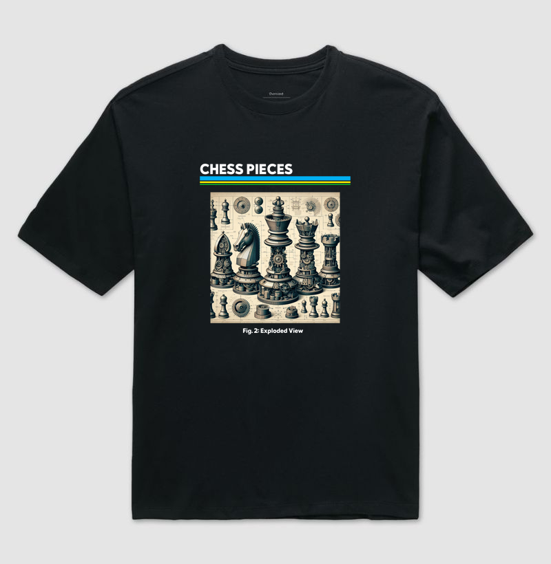 Chess Pieces - Exploded View