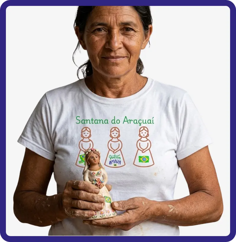 Boneca de Barro Santana do Araçuaí