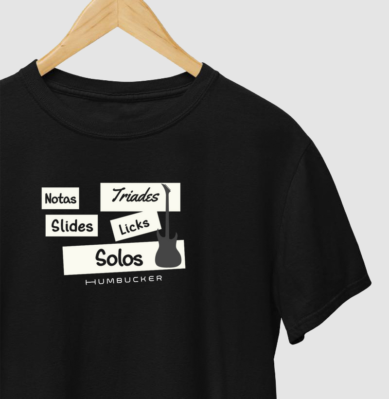 Camisa Notas , Bends e Solos