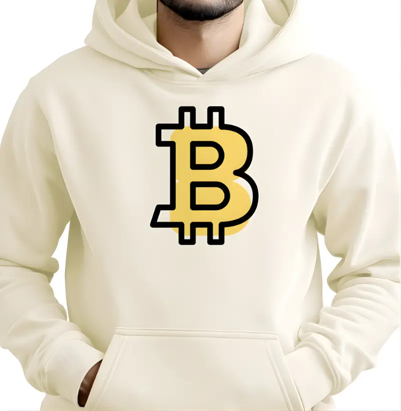 Moletom logo Bitcoin