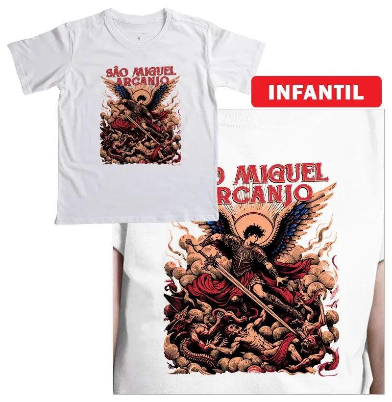 Camiseta São Miguel Arcanjo Defensor Celestial