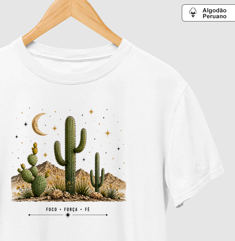 Camiseta Foco, Força e Fé