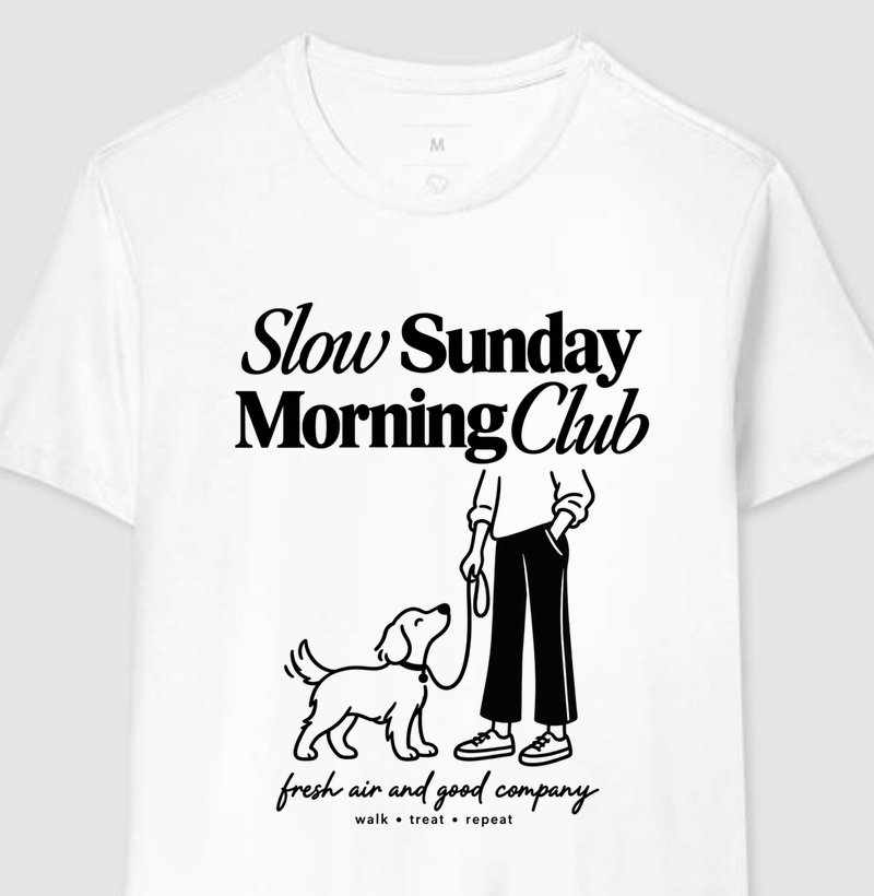 Camiseta Slow Sunday Morning Club
