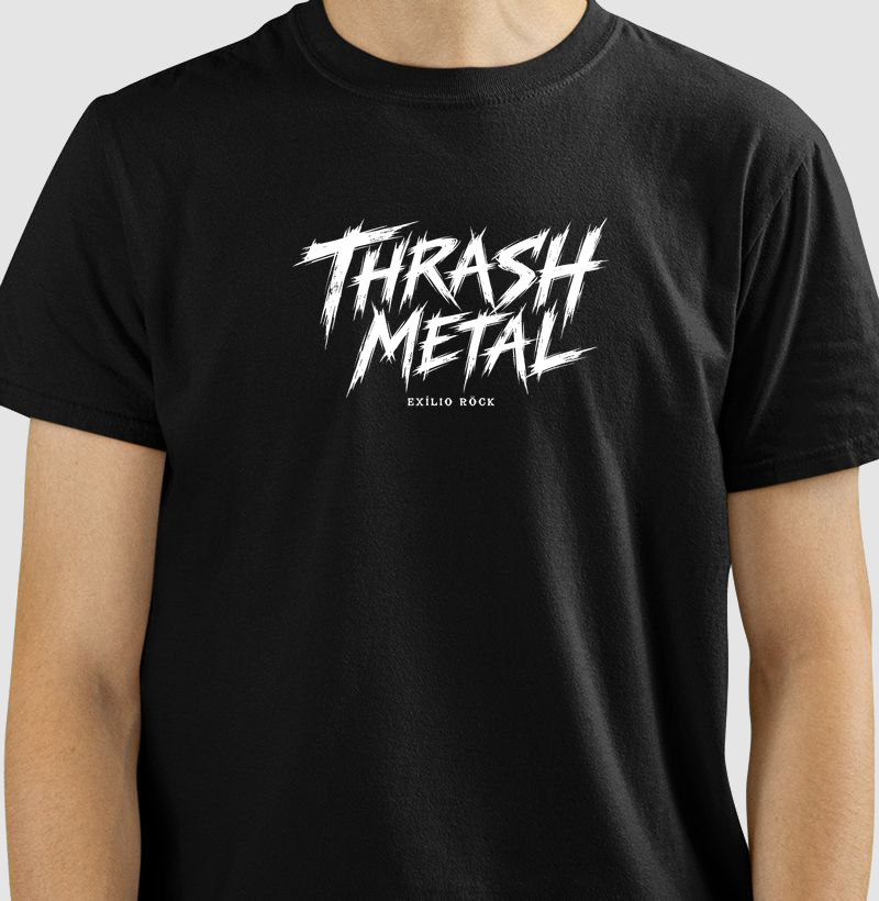 Camiseta Thrash Metal - Metal de Ataque - Som Pesado e Atitude Rock | Exílio Röck
