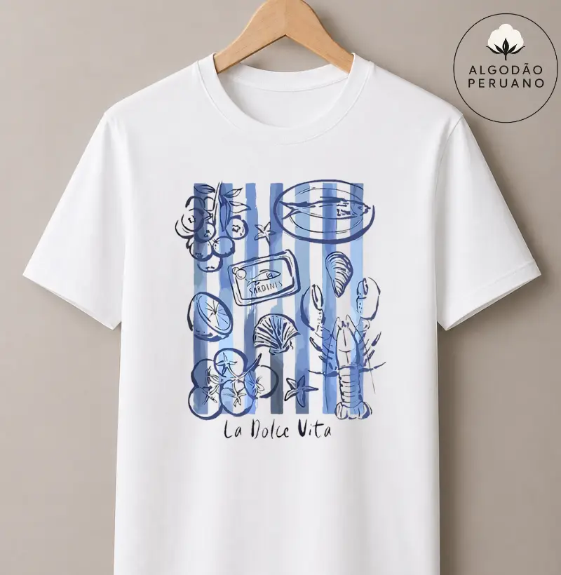 Camiseta Algodão Peruano - La Dolce Vita