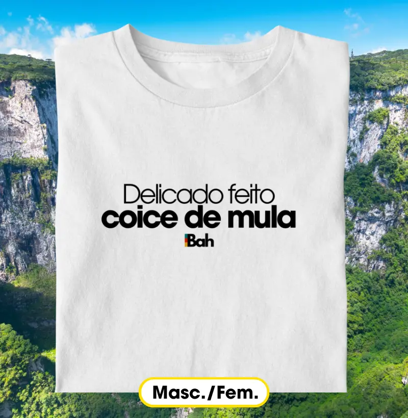 Delicado feito coice de mula