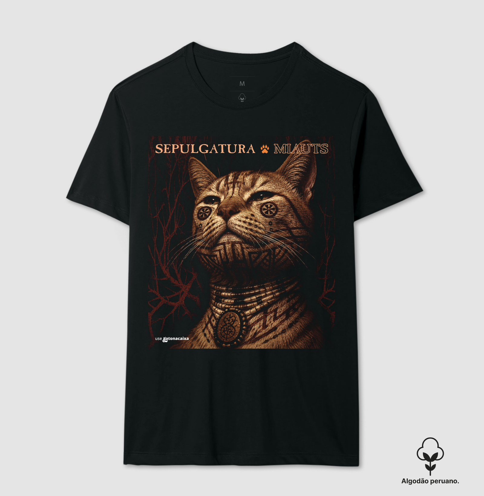 Sepulgatura - Miauts - Camiseta Algodão Peruano