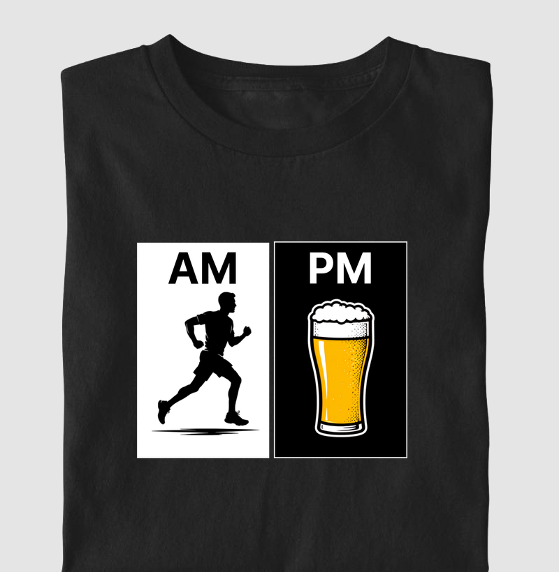 Camiseta Corrida - Corredor AM, Cerveja PM