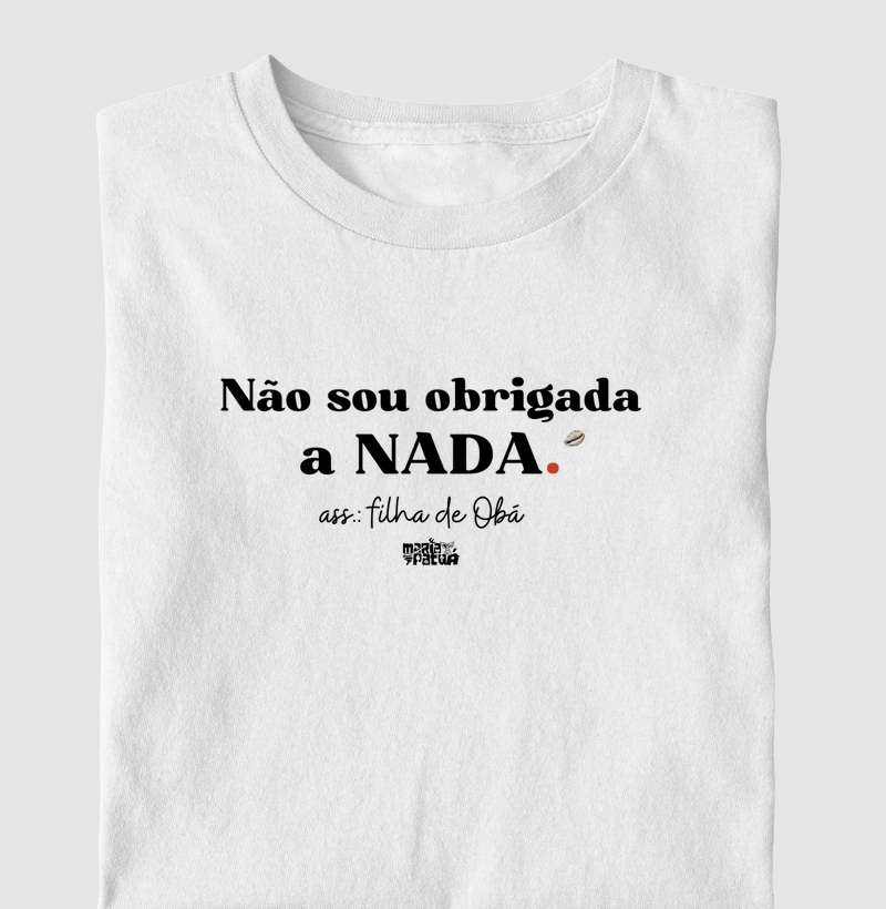 Não Sou Obrigada a Nada - Obá